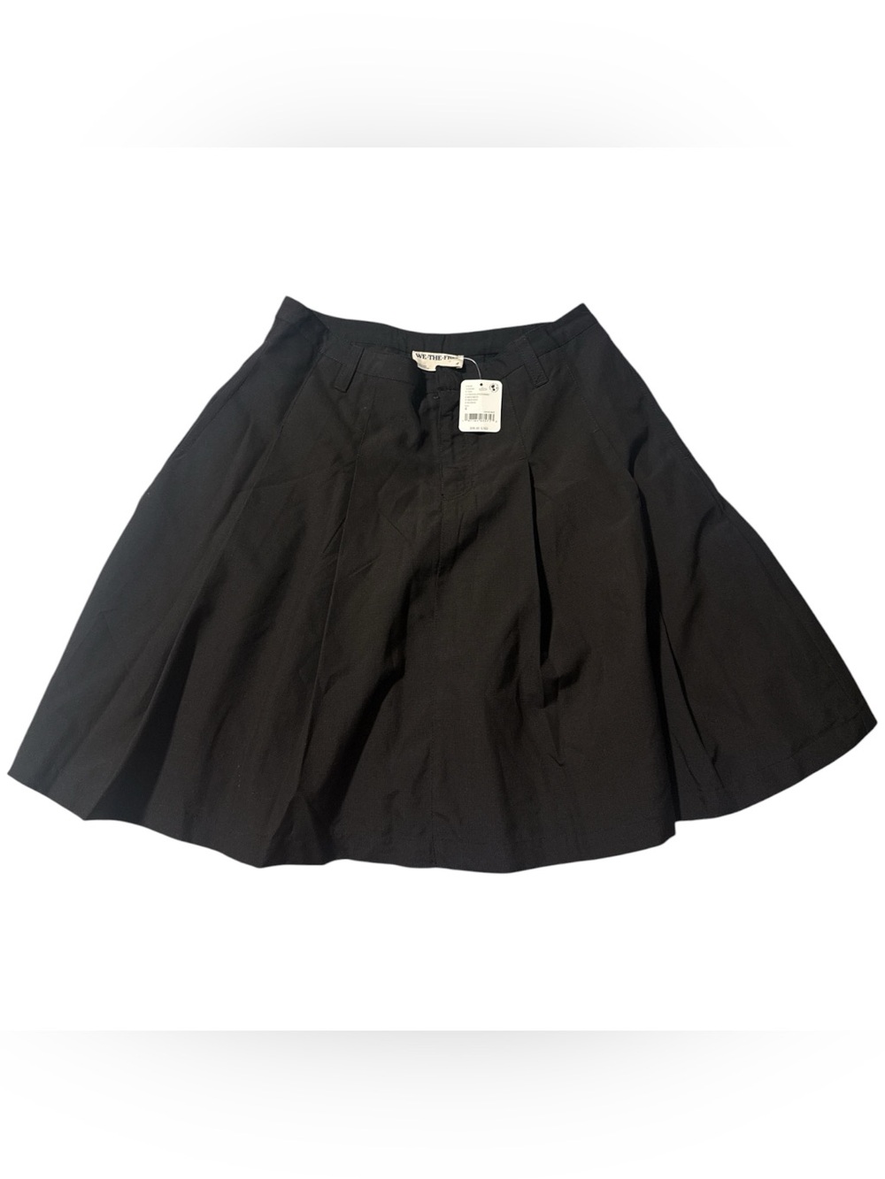 Free People-We The Free Suiting Pleated Mini Skirt in Chocolate Combo